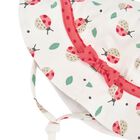 قبعة خنفساء للبنات الصغيرات باللون العاجي, , hi-res